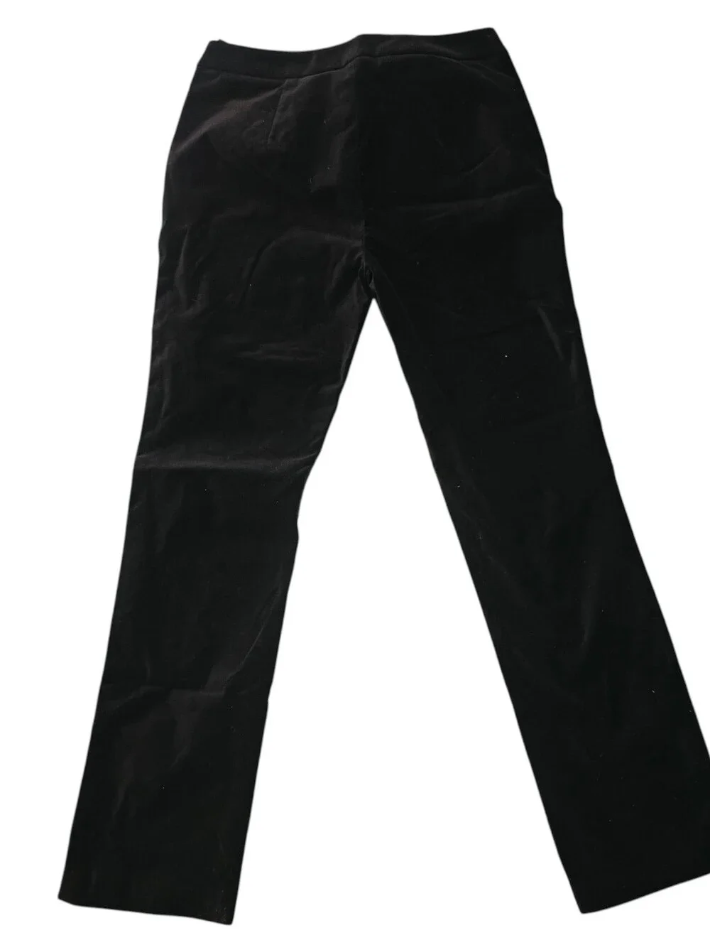 J.peterman Black Velvet Straight Leg Women's Pants Size 8